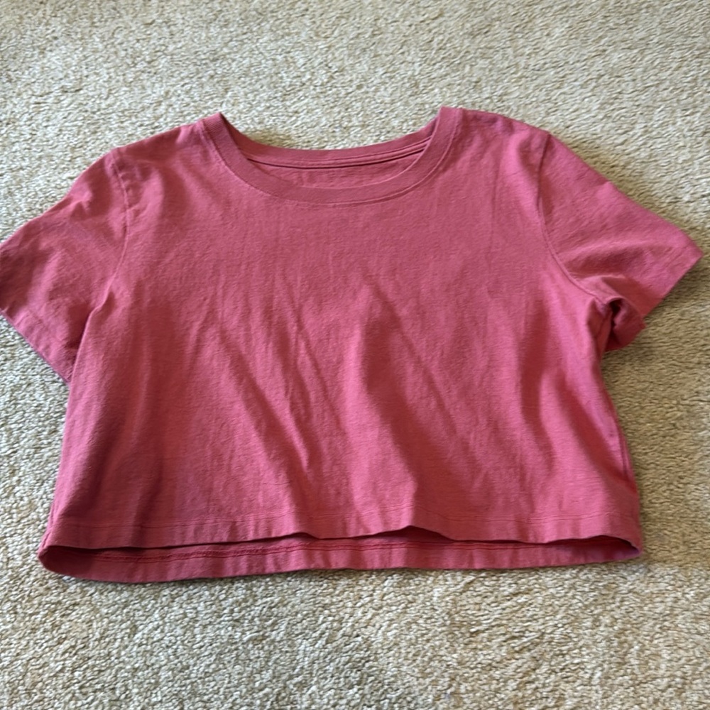 Dark Pink Boxy Tee